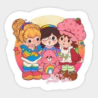 80's Sweet Girls Sticker